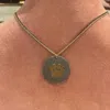 Ecce | Artisan Diamonds Women's 14k Solide Yellow Gold Paw Necklace Titanium Customized In Metallic