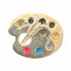 Ecce | Artisan Diamonds Women's 925k Sterling Silver Painter's Palette Mini Pin In Multi