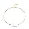 Ecce | Artisan Diamonds Women's Blue 14k Solid Gold Enamelled Candy Crush Anklet - Navy In Blue