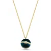 Ecce | Artisan Diamonds Women's Enamelled Mini Diamond Buttons 14k Yellow Solid Gold Necklace - Grey In Gold