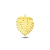 Ecce | Artisan Diamonds Women's Gold 925k Sterling Silver Monstera Mini Pin In Gold