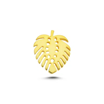 Ecce | Artisan Diamonds Women's Gold 925k Sterling Silver Monstera Mini Pin