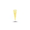 Ecce | Artisan Diamonds Women's Gold 925k Sterling Silver Scissors Mini Pin In Gold