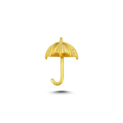 Ecce | Artisan Diamonds Women's Gold 925k Sterling Silver Umbrella Mini Pin