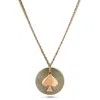 Ecce | Artisan Diamonds Women's Rose Gold 14k Solid Gold Queen Of Spades Necklace In Gold