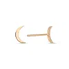 Ecce | Artisan Diamonds Women's Single 14k Rose Gold Crescent Moon Earring In Gold