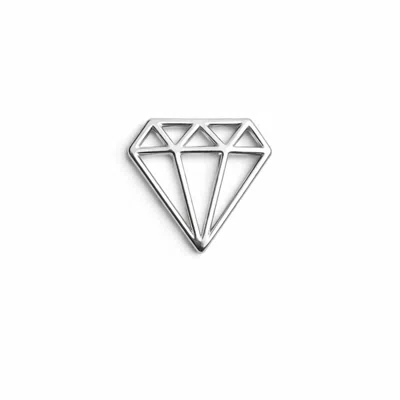 Ecce | Artisan Diamonds Women's White 925k Sterling Silver Diamond Mini Pin