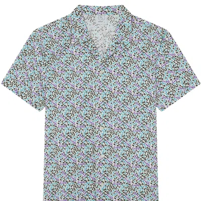 Ecclo Men's Black / Pink / Purple  Three Color Shirt In Black/pink/purple