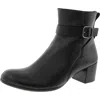 Ecco 20991301001 Womens Zipper Manmade Ankle Boots In Black