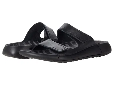 Ecco 2nd Cozmo Two Band Slide Women's Sandals Black Smooth: Eu 42 (us Women's 11-11.5) M