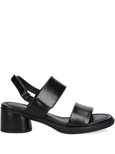 Ecco 35mm Double-strap Sandals In Black