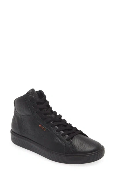 Ecco Aeon High Top Sneaker In Black