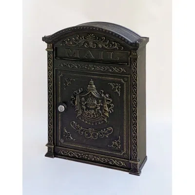 Ecco Aluminum Wall Mounted Mailbox In Bronze