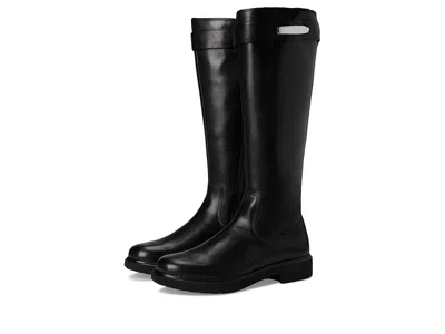 Ecco Amsterdeam 25 Mm Tall Knee High Boot In Black