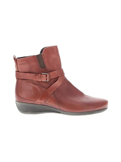 Pre-owned Ecco Ankle Boots In Brown