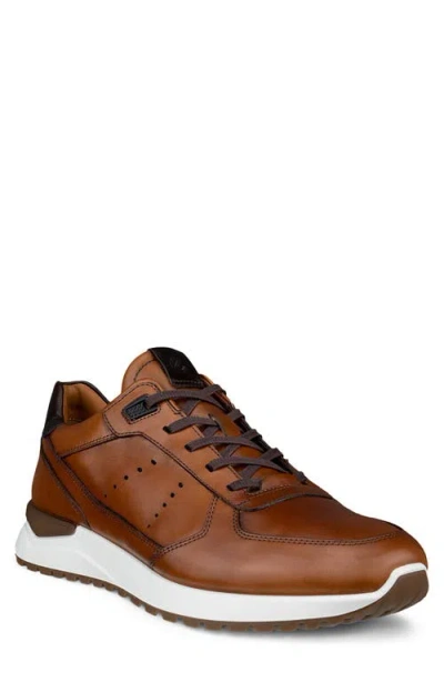 Ecco Astir Neo Leather Dress Sneaker In Brown