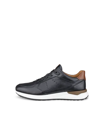 Ecco Astir Neo - Men's Leather Sneaker In Black