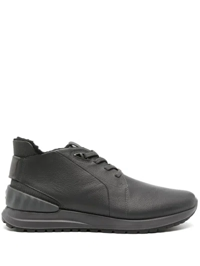 Ecco Astir Waterproof Leather Sneakers In Neutrals