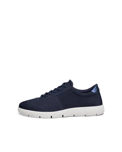 Ecco Bella 2 - Women's Nubuck Lace-up Sneaker In Blue