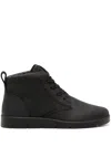 Ecco Bella Lace-up Suede Boots In Black