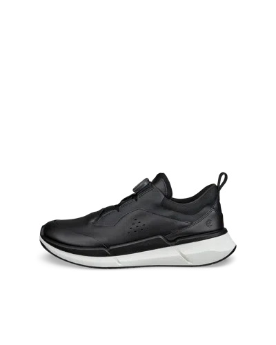 Ecco Biom 2.2 Boa - Women's Leather Sneaker In Black