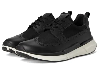 Ecco Biom 2.2 Brogue Sneakers In Black