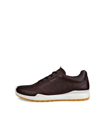 Ecco Biom Sneaker Men's Brown Leather Lace Up Hybrid Golf Shoes Jobb1763