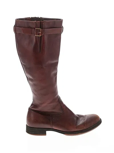 Pre-owned Ecco Boots In Burgundy