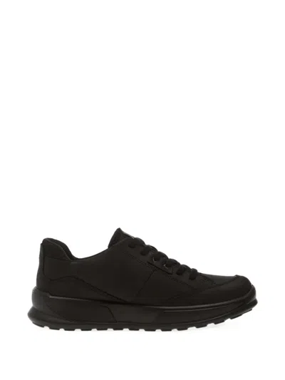 Ecco Byway 2.0 Leather Low-top Sneakers In Black