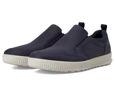 Ecco Byway Epoch Slip-on Sneaker Men's Lace-up Boots Marine Nubuck: Eu 43 (us Men's 9-9.5) M In Blue