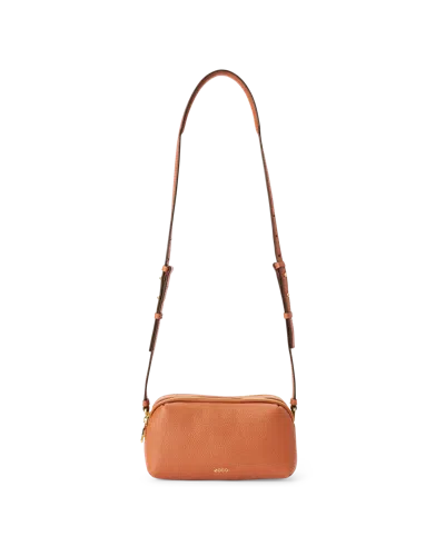 Ecco Camera Bag Curve - Leather Crossbody Bag In Brown