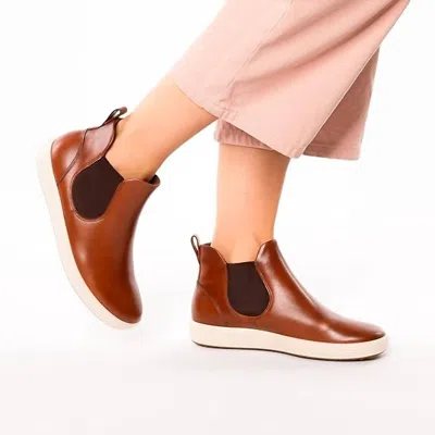 Ecco Chelsea Ankle Boots In Cognac In Green