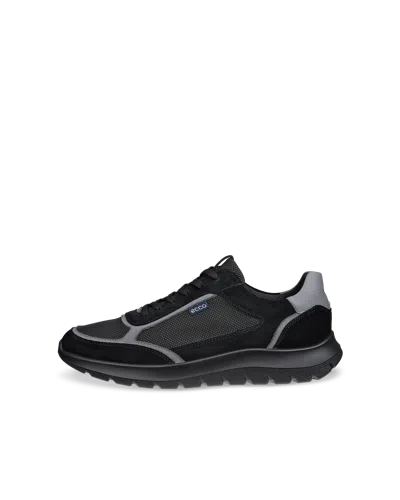 Ecco City Stride - Men's Leather Sneaker In Black