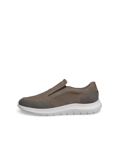 Ecco City Stride - Men's Nubuck Slip-on Sneaker In Brown