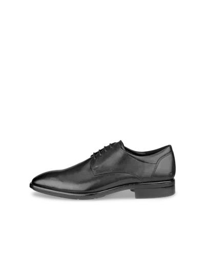 Ecco Citytray - Men's Leather Derby Shoe In Black