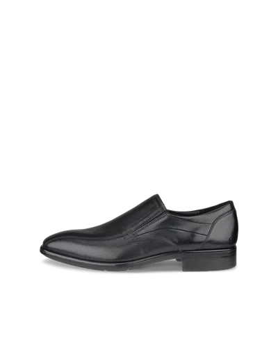 Ecco Citytray - Men's Leather Slip-on Shoe In Black