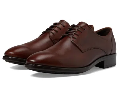 Ecco Citytray Plain Toe Tie In Brown