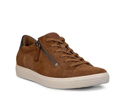 Ecco Classic Zip Sneaker In Brown