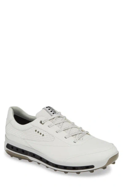 Ecco Cool Pro Gore-tex® Golf Shoe In White/ Black Leather