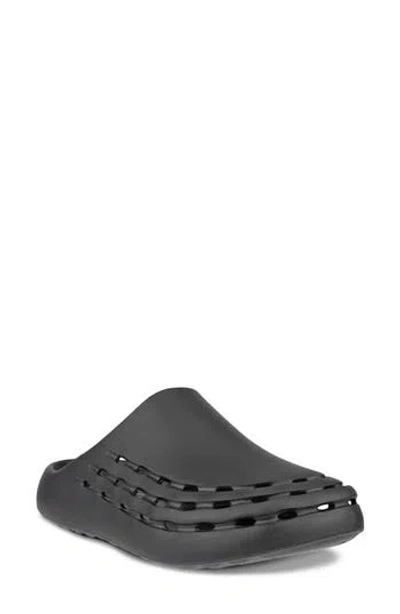 Ecco Cozmo Perforated Mule In Black