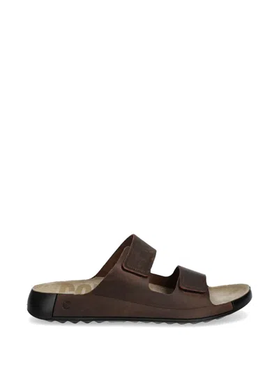 Ecco Cozmo Sandals In Burgundy