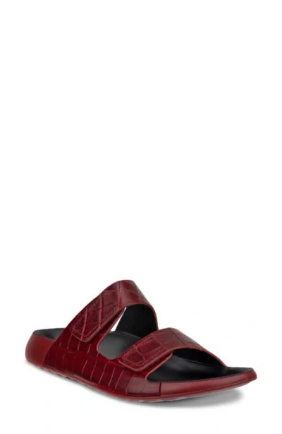 Ecco Cozmo Slide Sandal In Brick