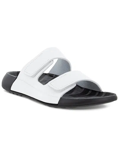 Ecco Cozmo Womens Velcro Flat Slide Sandals In Multi