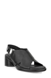 Ecco Cross Strap Slingback Sandal In Black