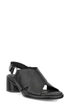 Ecco Cross Strap Slingback Sandal In Black