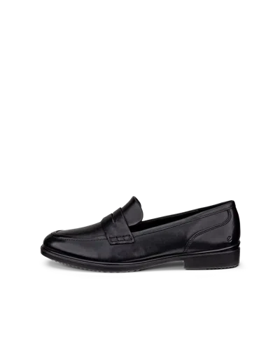Ecco Dress Classic 15 - Women's Leather Loafer In Black