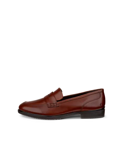 Ecco Dress Classic 15 - Women's Leather Loafer In Brown