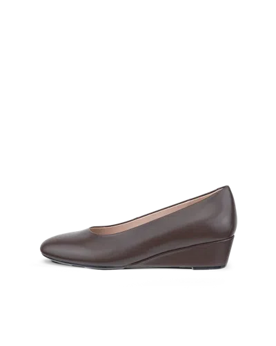 Ecco Elevate - Women's Leather Wedge Pump In Brown