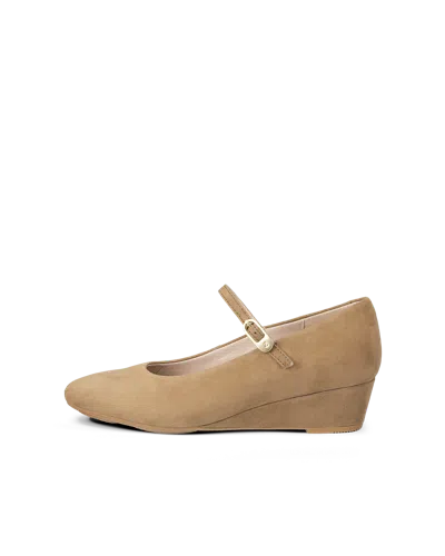 Ecco Elevate - Women's Suede Mary Jane's In Brown