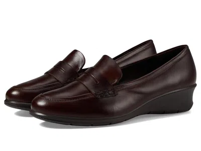 Ecco Felicia Penny Loafer Women's Shoes Potting Soil: Eu 41 (us Women's 10-10.5) M In Brown